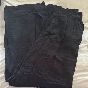 Aerie Black Wide Leg Pants